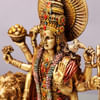 Buy Metal Toned Standing Durga Maa Idol