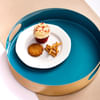 Gift Metal Tray - Round - Solid Blue - Single Piece