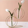Gift Metal Vase - Double Ring - Test Tube - Single Piece