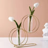 Metal Vase - Double Ring - Test Tube - Single Piece Online