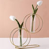Gift Metal Vase - Double Ring - Test Tube - Single Piece