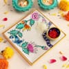 Buy Metallic Floral Bhaiya Bhabhi Rakhi Hamper
