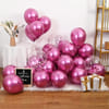 Metallic Hot Pink Latex Party DIY Balloons Decor Kit - Set of 10