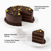 Shop Midnight Truffle Cake & White Roses Bouquet Combo