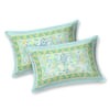 Buy Mint Essence Bedsheet With Pillow Covers