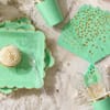 Shop Mint Green Party Tableware Set - 64 pcs