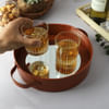 Mirrored Round Tray With Whiskey Glasses (Set of 2) Online