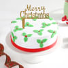 Mistletoe Christmas Semi Fondant Cake Mistletoe Christmas Semi Fondant Cake