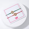 Shop Modish Kundan Rakhi Set Of 2