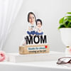 Gift Mom Of Girl Personalized Caricature Stand