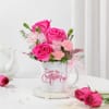 Buy Mom's Floral Mug Arrangement & Vanilla Cake
