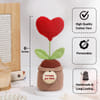 Gift Mom's Forever Love Crochet Heart Pot
