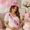 Gift Mom-To-Be Party Crown and Sash Set for Baby Shower