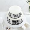 Shop Monochrome Delight Personalized Photo Cake (2 Kg)