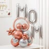 Mother's Day Balloon Decor with Metallic Flower Accents