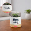 Mother's Day Personalized Haworthia Plant with Pot