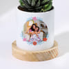 Gift Mother's Day Personalized Haworthia Succulent With Pot