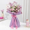 Gift Mother's Day White and Pink Carnations Bouquet