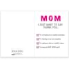 Gift Mothers Day Greeting Card - Thank You Mom