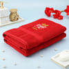 Shop Mr and Mrs Right Poppy Red Personalized Towels