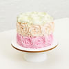 Gift Muffler Teddy And Ombre Rose Cake Birthday Surprise