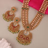 Gift Multi Coloured Kundan Rani Haar Necklace Set