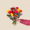 Multicolored rose bouquet - Bouquet de roses multicolores Online