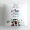 Gift My Brother Knows Everything Personalized Satin Pillow