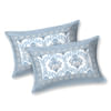 Buy Mystic Blue Double Bedsheet And Pillow Cover Set