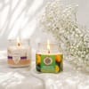 Gift Natural Aroma Bell Candle - Set of 2