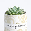 Gift Nature's Gem - Echeveria Succulent With Pot - Personalized