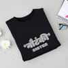 Gift Nautanki Sister Personalized T-shirt - Black