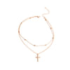 Buy Necklace - Layered - Cross - Gold - Single Piece - Juju Joy