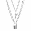 Buy Necklace - Lock And Key - Layered - Single Piece