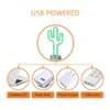 Gift Neon LED Light - Cactus - Green - Single Piece