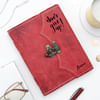 Gift Never Give Up - Personalized Leather Diary