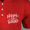 Shop Normal Is Boring Personalized Polo T-shirt - Red