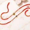 Buy Om and Ganesha Gold Toned Rakhi Set of 2