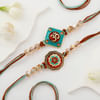 Gift Om And Meenakari Rakhi Set Of 2