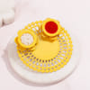 Buy Om Blessings Rakhi Hamper with Gourmet Delights