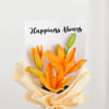 Gift Orange Lily Happiness Bouquet