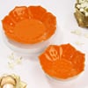 Buy Orange Lotus Urli - Set of 2