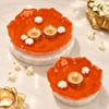 Orange Lotus Urli - Set of 2