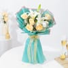 Buy Oriental Lily Peach Rose Hand-tied Bouquet