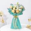 Gift Oriental Lily Peach Rose Hand-tied Bouquet
