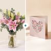 Our beautiful lily and message card - Nos magnifiques lys Online