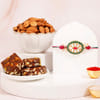 Oval Kundan Rakhi With Date Bites And Almonds