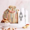 Oxidized Bhaiya Bhabhi Rakhi Set with Mixed Dry Fruits Online