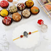 Oxidized Ganesha Rakhi With Assorted Laddoos