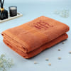 Shop Pack of 2 Terracotta Personalized  Couple Towels